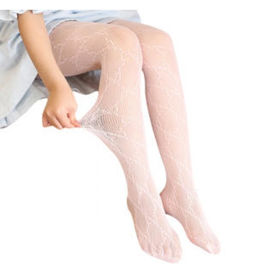 Children Bow Fishnet Pantyhose Summer Thin Girls Baby Leggings Trend Princess Socks Anti-mosquito Pants baby