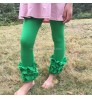 Toddlers girls icing leggings for baby gown thanksgiving ,Wholesale good quality icing ruffle leggings boutique legging pants