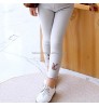 Leesouring Latest designs kids girl baby jacquard leggings fancy jacquard legging pants