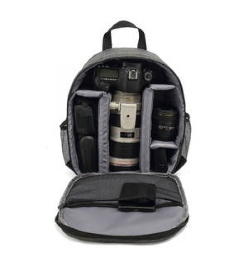 Large Capacity Front Open professional travel Canvas Waterproof dslr camera Backpack video camera bag