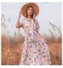 2022 Summer Round-neck Women's Dress Fashion Short Sleeve Girl Longuette Casual Patterns Lady Clothing