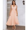 Hot selling satin Slim dress New summer on vacation style Solid color Satin longuette dress elegant women's dress