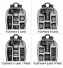 2022 Custom Logo Simple Style Professional DSLR/SLR Mirrorless Camera Waterproof Backpack Video Camera Bag