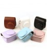 Instant Camera Case Compatible with Instax Mini 11 PU Leather Bag with Pocket and Adjustable Shoulder Strap