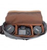 Most popular products china custom logo vintage canvas dslr waterproof storage camera messenger shoulder bag