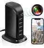 1080P wireless 5 port USB hub charger WiFi hidden spy camera