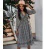 Hot Sale Breathable Long Sleeves Dress For Casual Life Women Longuette For Summer