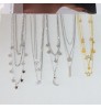 Discount Fast Shipping Women's Fashion Chain Gold/Silver Pendant Jewelry Designs Stainless Steel Chains Necklace