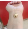 Luxury Fashion Pure 18K Gold Pendants Necklace Women Ladies Bridal Engagement Wedding Jewelry