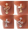 Gaby New design nose piercing rabbit nose ring stainless steel nose studs wholesale body piercing jewelry