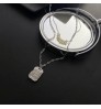 2022 fashion Double Layer Gold Plated Tarnish Free Titanium Steel Natural Pearl Delicate Necklace women Jewelry