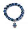 Fashion Blue Eye Evil Fatima Hand Bracelets for Women Beads Bracelet Vintage Jewelry