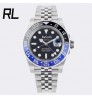 RL Factory Original 3285 Movement Night Vision 904L Stainless Steel Sapphire Glass Automatic GMT RLX Watches Men