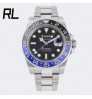 RL Factory Original 3285 Movement Night Vision 904L Stainless Steel Sapphire Glass Automatic GMT RLX Watches Men