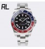 RL Factory Original 3285 Movement Night Vision 904L Stainless Steel Sapphire Glass Automatic GMT RLX Watches Men