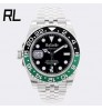 RL Factory Original 3285 Movement Night Vision 904L Stainless Steel Sapphire Glass Automatic GMT RLX Watches Men