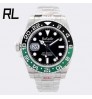 RL Factory Original 3285 Movement Night Vision 904L Stainless Steel Sapphire Glass Automatic GMT RLX Watches Men