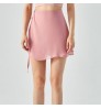 Women's Breathable Fast Dry 100% Polyester Light Weight Dancing Skirts Blank Color Strings Tie Yoga Chiffon Skirt