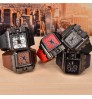 Oulm 3364 king made in prc man quartz watch stylish PU leather strap 24 hours chronometer moq 1 golf watch factory