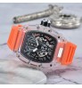 2022 New Arrival March new design RM9791C Crystal transparent shell Watch Single calendar Silicon Band Rubber quartz Watch