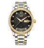 Luxury Stainless Steel Gold Quartz Wrist Diamond Watches For Men