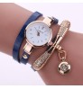 Luxury Leather Cute Charm Quartz Watch Women Ladies Casual Crystal Fashion Bracelet Wrist Watch relogio feminino female