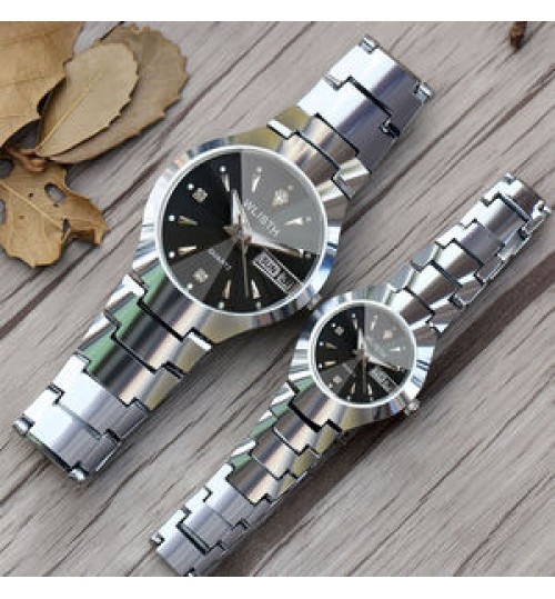 Wlisth brands tungsten steel cheap quartz watches fashion reloj couple watches set luminous watches for men and woman