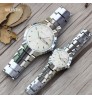 Wlisth brands tungsten steel cheap quartz watches fashion reloj couple watches set luminous watches for men and woman