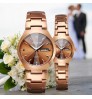 Wlisth brands tungsten steel cheap quartz watches fashion reloj couple watches set luminous watches for men and woman