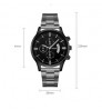 Men Watch Quartz Analog Wristband Dress Classic Work Business Casual Wrist Watches Men Casual Quartz Chronograph Watch