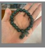 10MM Natural Jadeite Bracelet Oil Blue Pixiu Pendant Men's and Women's Jade Accessories