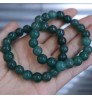 10MM Natural Jadeite Bracelet Oil Blue Pixiu Pendant Men's and Women's Jade Accessories