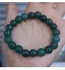 10MM Natural Jadeite Bracelet Oil Blue Pixiu Pendant Men's and Women's Jade Accessories