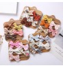 5Pcs Stretch Elastic Fabric Bow Newborn Toddler Nylon Hair Band Hair Accessories Baby Girl Headbands Set