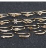 Wholesale 18K Gold Plated Diy Earring Hooks Connectors For Women Jewelry Making Accessories