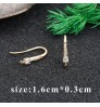 Wholesale 18K Gold Plated Diy Earring Hooks Connectors For Women Jewelry Making Accessories