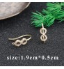 Wholesale 18K Gold Plated Diy Earring Hooks Connectors For Women Jewelry Making Accessories