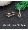 Wholesale 18K Gold Plated Diy Earring Hooks Connectors For Women Jewelry Making Accessories