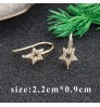 Wholesale 18K Gold Plated Diy Earring Hooks Connectors For Women Jewelry Making Accessories