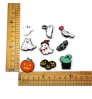 Halloween pvc Soft rubber clog croc shoe charm Buckles accessories decorations fit kids sandals party supplies