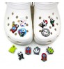 Halloween pvc Soft rubber clog croc shoe charm Buckles accessories decorations fit kids sandals party supplies