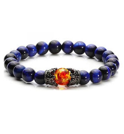 New Arrival Luxurious Natural Stone Pixiu Charm Tiger Eye beads Bracelet for Men Unisex Fashion Gemstone Accessories