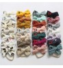 28 Colors Lovely Baby Girls Boys Headband Solid Color Print Bowknot Hairband Headwrap Hair Accessories