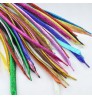 Various Colors 90cm,110cm,130cm Custom Shoe Laces Accessories Shiny Plastic Tip Glitter Metallic Flat Shoe Laces