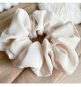 hair accessories 2021 Satin high Quality plain color cotton scrunchies oversized Designer Scrunchies for women