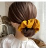 hair accessories 2021 Satin high Quality plain color cotton scrunchies oversized Designer Scrunchies for women