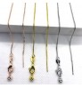 0.8 Stainless Steel Chain wear bead pin needle Box Chain DIY Necklace Pendant adjustable chain Jewelry Accessories