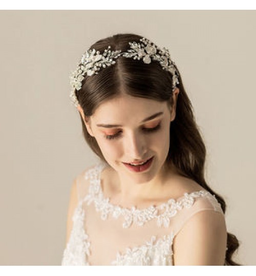 O543 Classic Vintage handmade bridal headpiece crystal rhinestone hair band for wedding accessories