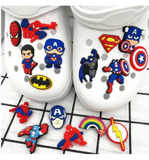 Wholesale Ins Summer Crocs Shoes Charm Cartoon Characters Charms For Crocs PVC Shoes Accessories