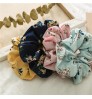 Custom Fashion Women Hair Accessories super fairy sweet pure color hair rope silk fabric art Ribbon scrunchies